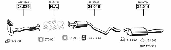 Asmet DE240205 Exhaust system DE240205: Buy near me at 2407.PL in Poland at an Affordable price!