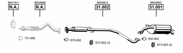 Asmet DE240280 Exhaust system DE240280: Buy near me at 2407.PL in Poland at an Affordable price!