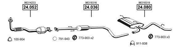 Asmet DE240700 Exhaust system DE240700: Buy near me at 2407.PL in Poland at an Affordable price!