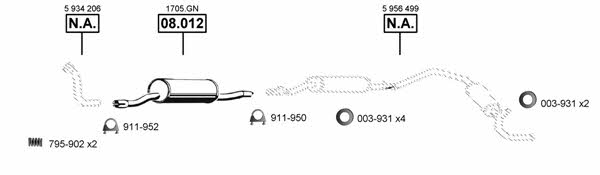  FI160900 Abgasanlage FI160900: Kaufen Sie zu einem guten Preis in Polen bei 2407.PL!