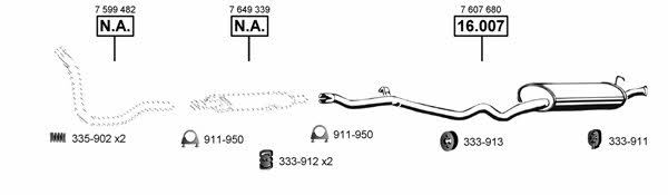  FI163460 Abgasanlage FI163460: Kaufen Sie zu einem guten Preis in Polen bei 2407.PL!