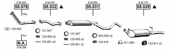 Asmet OP050490 Exhaust system OP050490: Buy near me at 2407.PL in Poland at an Affordable price!