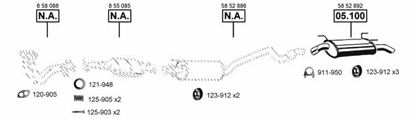 Asmet OP050990 Układ wydechowy OP050990: Dobra cena w Polsce na 2407.PL - Kup Teraz!