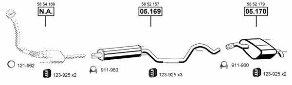  OP055420 Exhaust system OP055420: Buy near me in Poland at 2407.PL - Good price!