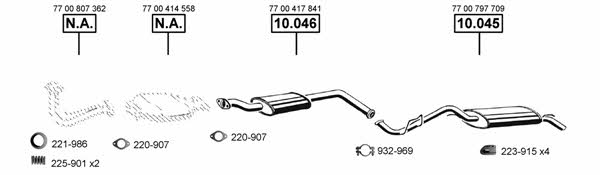 Asmet RE100290 Exhaust system RE100290: Buy near me in Poland at 2407.PL - Good price!