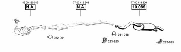 Asmet RE100400 Układ wydechowy RE100400: Dobra cena w Polsce na 2407.PL - Kup Teraz!