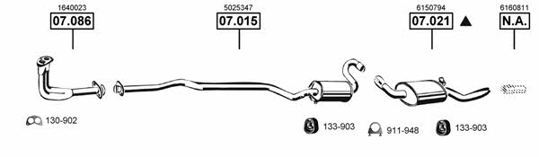  FO070660 Exhaust system FO070660: Buy near me in Poland at 2407.PL - Good price!