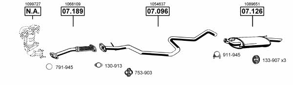  FO071225 Abgasanlage FO071225: Kaufen Sie zu einem guten Preis in Polen bei 2407.PL!