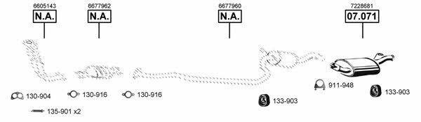  FO071655 Układ wydechowy FO071655: Dobra cena w Polsce na 2407.PL - Kup Teraz!