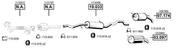 Asmet FO073205 Exhaust system FO073205: Buy near me at 2407.PL in Poland at an Affordable price!