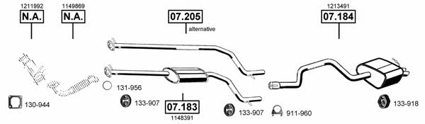 Asmet FO073735 Exhaust system FO073735: Buy near me in Poland at 2407.PL - Good price!