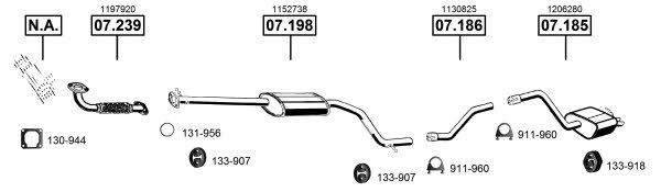  FO073935 Exhaust system FO073935: Buy near me in Poland at 2407.PL - Good price!