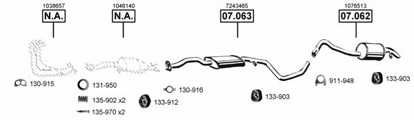 Asmet FO074055 Abgasanlage FO074055: Kaufen Sie zu einem guten Preis in Polen bei 2407.PL!