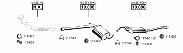  SE193350 Abgasanlage SE193350: Kaufen Sie zu einem guten Preis in Polen bei 2407.PL!