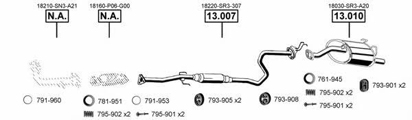 Asmet HO130435 Abgasanlage HO130435: Kaufen Sie zu einem guten Preis in Polen bei 2407.PL!