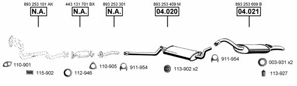 Asmet AU060375 Exhaust system AU060375: Buy near me at 2407.PL in Poland at an Affordable price!