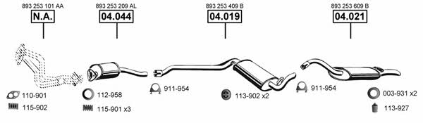  AU060690 Abgasanlage AU060690: Kaufen Sie zu einem guten Preis in Polen bei 2407.PL!