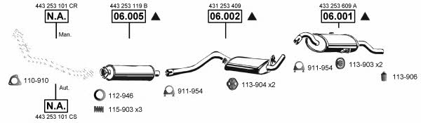 Asmet AU061530 Abgasanlage AU061530: Kaufen Sie zu einem guten Preis in Polen bei 2407.PL!