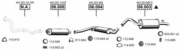  AU061590 Abgasanlage AU061590: Kaufen Sie zu einem guten Preis in Polen bei 2407.PL!