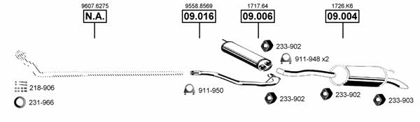 Asmet CI090410 Exhaust system CI090410: Buy near me in Poland at 2407.PL - Good price!