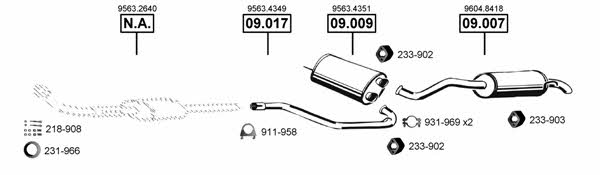 Asmet CI090435 Exhaust system CI090435: Buy near me in Poland at 2407.PL - Good price!