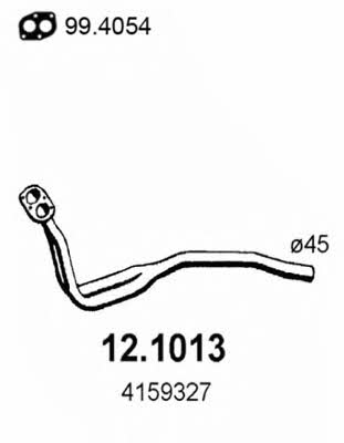Asso 12.1013 Exhaust pipe 121013: Buy near me in Poland at 2407.PL - Good price!