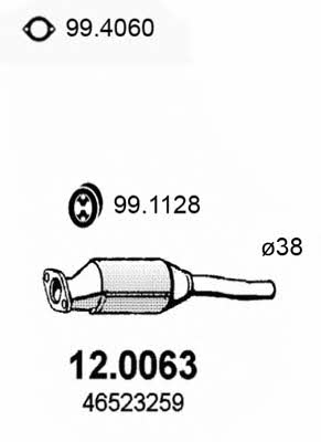 Asso 12.0063 Catalytic Converter 120063: Buy near me at 2407.PL in Poland at an Affordable price!