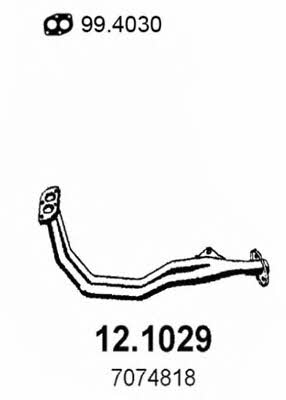  12.1029 Exhaust pipe 121029: Buy near me in Poland at 2407.PL - Good price!