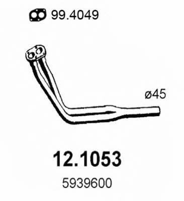  12.1053 Выхлопная труба 121053: Отличная цена - Купить в Польше на 2407.PL!