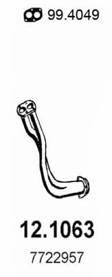 Asso 12.1063 Exhaust pipe 121063: Buy near me in Poland at 2407.PL - Good price!