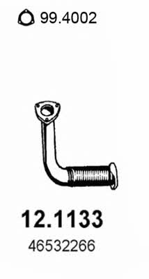  12.1133 Exhaust pipe 121133: Buy near me in Poland at 2407.PL - Good price!