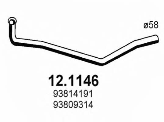 Asso 12.1146 Abgasrohr 121146: Kaufen Sie zu einem guten Preis in Polen bei 2407.PL!