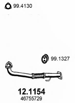  12.1154 Вихлопна труба 121154: Приваблива ціна - Купити у Польщі на 2407.PL!