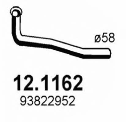 Asso 12.1162 Exhaust pipe 121162: Buy near me in Poland at 2407.PL - Good price!