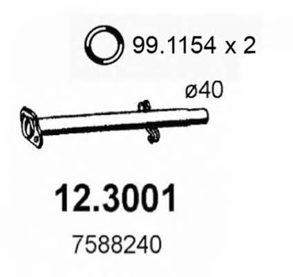Asso 12.3001 Выхлопная труба 123001: Отличная цена - Купить в Польше на 2407.PL!