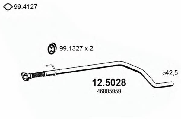 Asso 12.5028 Выхлопная труба 125028: Отличная цена - Купить в Польше на 2407.PL!