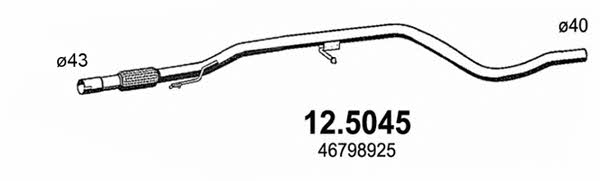 Asso 12.5045 Exhaust pipe 125045: Buy near me in Poland at 2407.PL - Good price!