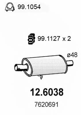 Asso 12.6038 Zwischenschalldampfer 126038: Kaufen Sie zu einem guten Preis in Polen bei 2407.PL!