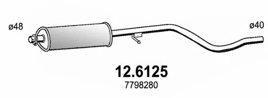 Asso 12.6125 Central silencer 126125: Buy near me in Poland at 2407.PL - Good price!