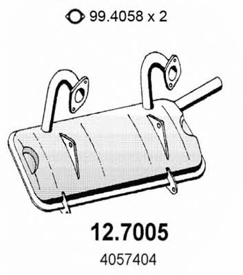 Asso 12.7005 End Silencer 127005: Buy near me at 2407.PL in Poland at an Affordable price!