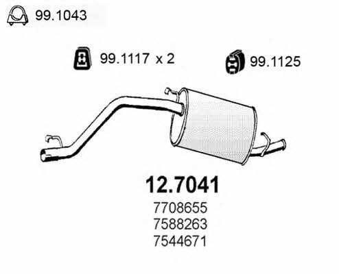 Asso 12.7041 End Silencer 127041: Buy near me in Poland at 2407.PL - Good price!