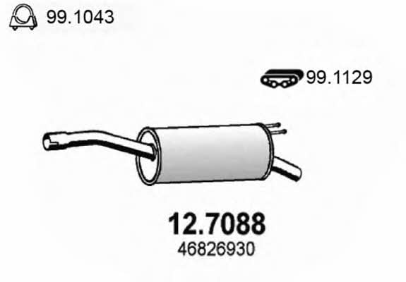 Asso 12.7088 End Silencer 127088: Buy near me in Poland at 2407.PL - Good price!