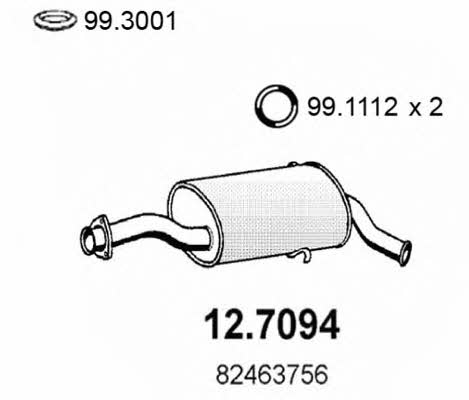 Asso 12.7094 End Silencer 127094: Buy near me in Poland at 2407.PL - Good price!