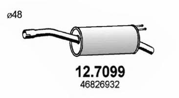 Asso 12.7099 Глушитель, задняя часть 127099: Отличная цена - Купить в Польше на 2407.PL!