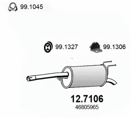 Asso 12.7106 End Silencer 127106: Buy near me in Poland at 2407.PL - Good price!
