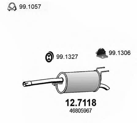 Asso 12.7118 End Silencer 127118: Buy near me in Poland at 2407.PL - Good price!