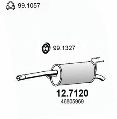 Asso 12.7120 End Silencer 127120: Buy near me in Poland at 2407.PL - Good price!