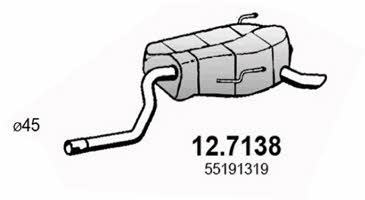 Asso 12.7138 Глушитель, задняя часть 127138: Отличная цена - Купить в Польше на 2407.PL!