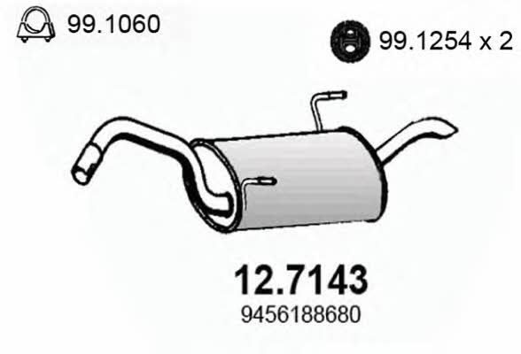 Asso 12.7143 End Silencer 127143: Buy near me in Poland at 2407.PL - Good price!