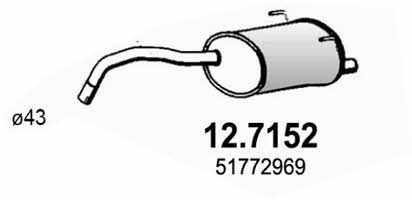 Asso 12.7152 Глушитель, задняя часть 127152: Отличная цена - Купить в Польше на 2407.PL!